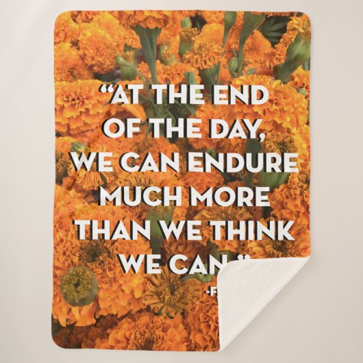 Frida Kahlo Quote Blanket Sherpadecke (Vorderseite)