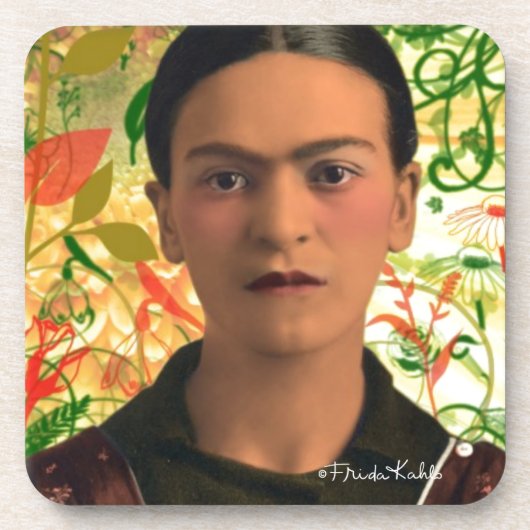 Frida Kahlo Reflejando Getränkeuntersetzer (Vorderseite)