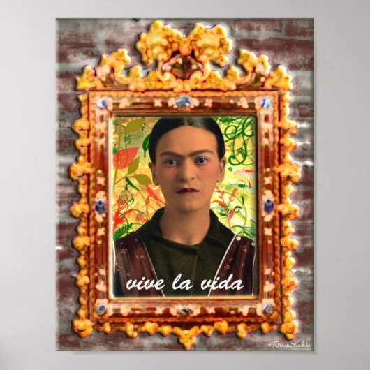 Frida Kahlo Reflejando Poster (Vorne)