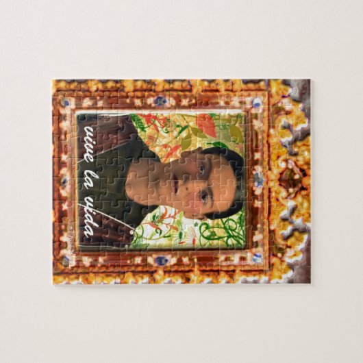 Frida Kahlo Reflejando Puzzle (Horizontal)