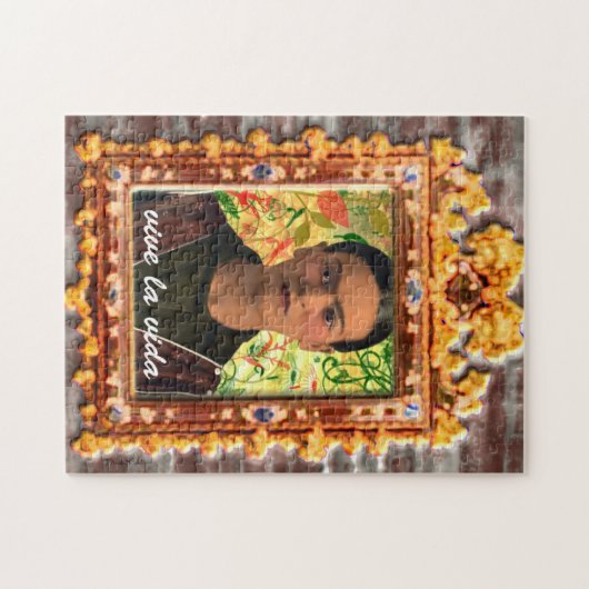 Frida Kahlo Reflejando Puzzle (Horizontal)