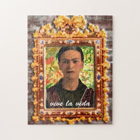 Frida Kahlo Reflejando Puzzle (Vertikal)