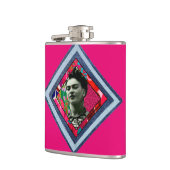 Frida Kahlo Retro Denim Diamond Flachmann (Links)