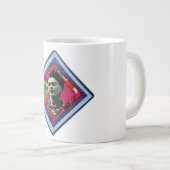 Frida Kahlo Retro Denim Diamond Jumbo-Tasse (Vorderseite Rechts)