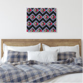 Frida Kahlo Retro Denim Diamond Leinwanddruck (Insitu (Schlafzimmer))