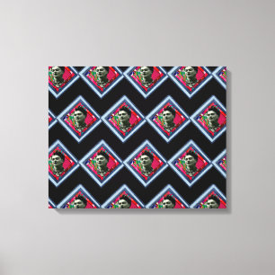 Frida Kahlo Retro Denim Diamond Leinwanddruck