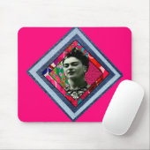 Frida Kahlo Retro Denim Diamond Mousepad (Mit Mouse)