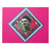 Frida Kahlo Retro Denim Diamond Notizblock (Vorderseite)
