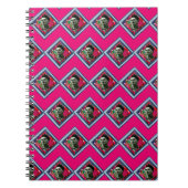 Frida Kahlo Retro Denim Diamond Notizblock (Vorderseite)