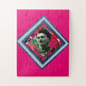 Frida Kahlo Retro Denim Diamond Puzzle (Vertikal)