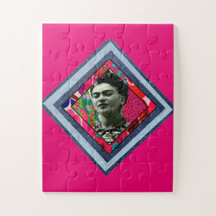 Frida Kahlo Retro Denim Diamond Puzzle