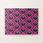 Frida Kahlo Retro Denim Diamond Puzzle (Horizontal)