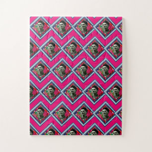 Frida Kahlo Retro Denim Diamond Puzzle