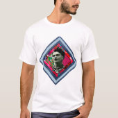 Frida Kahlo Retro Denim Diamond T-Shirt (Vorderseite)