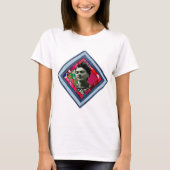 Frida Kahlo Retro Denim Diamond T-Shirt (Vorderseite)