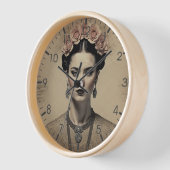 Frida Kahlo Retro Kunstschloss für eine einzigarti Uhr (Winkel)