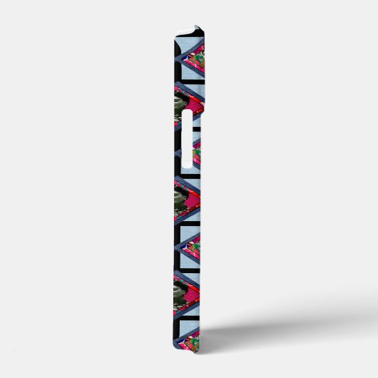 Frida Kahlo Retro Pink Denim Case-Mate iPhone Hülle (Rückseite / Rechts)