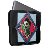 Frida Kahlo Retro Pink Denim Laptopschutzhülle (Vorne Rechts)