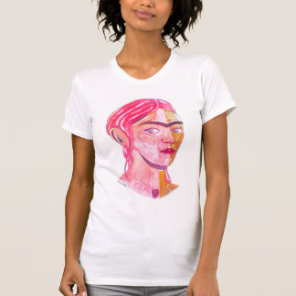 Frida Kahlo (rote Aquarellbilder) T-Shirt