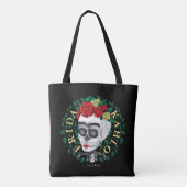 Frida Kahlo | Schädel mit Rose Kronen Tasche (Rückseite)
