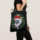 Frida Kahlo | Schädel mit Rose Kronen Tasche (Von Nahem)