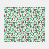 Frida Kahlo | Schädel u. Rosen Fleecedecke (Vorderseite (Horizontal))