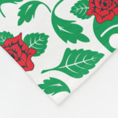 Frida Kahlo | Schädel u. Rosen Fleecedecke (Ecke)