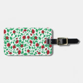 Frida Kahlo| Schädel und Rose Gepäckanhänger (Vorderseite horizontal)