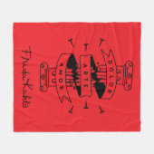 Frida Kahlo | Schmerz-Kunst-Liebe Fleecedecke (Vorderseite (Horizontal))