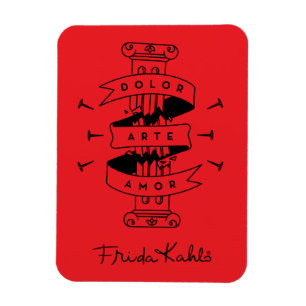Frida Kahlo   Schmerz-Kunst-Liebe Magnet