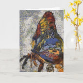 Frida Kahlo Schmetterling Monet inspiriert Karte (Gelbe Blume)