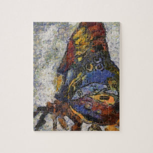 Frida Kahlo Schmetterling Monet inspiriert Puzzle