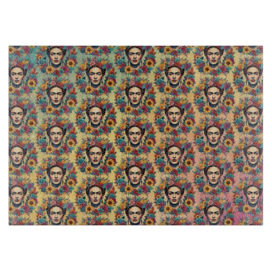 Frida Kahlo Schneidebrett (Vorderseite)