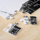 Frida Kahlo Schwarz-Weiß-Portrait Puzzle (Seite)