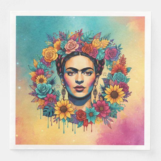 Frida Kahlo Serviette (Vorderseite)