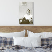 Frida Kahlo Sitzplatz mit Frida-Malerei Leinwanddruck (Insitu (Schlafzimmer))