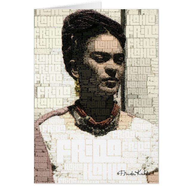 Frida Kahlo Textile Portrait (Vorne)