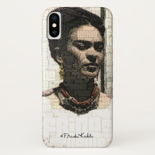 Frida Kahlo Textile Portrait Case-Mate iPhone Hülle (Rückseite)