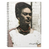 Frida Kahlo Textile Portrait Notizblock (Vorderseite)