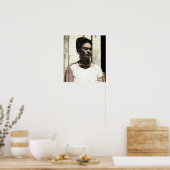 Frida Kahlo Textile Portrait Poster (Küche)