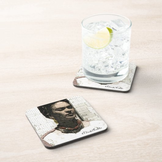 Frida Kahlo Textile Portrait Untersetzer (Rechte Seite)