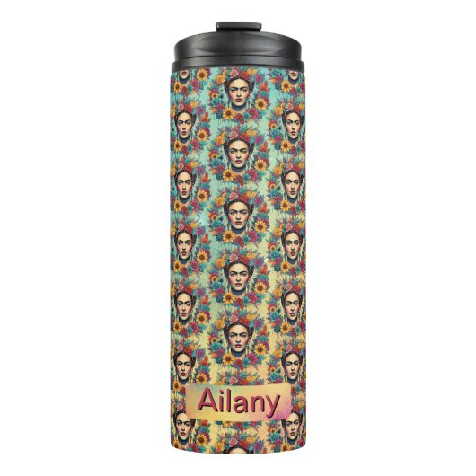Frida Kahlo Thermosbecher (Vorderseite)