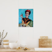 Frida Kahlo und Fawn Deer Poster (Küche)