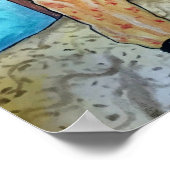 Frida Kahlo und Fawn Deer Poster (Ecke)