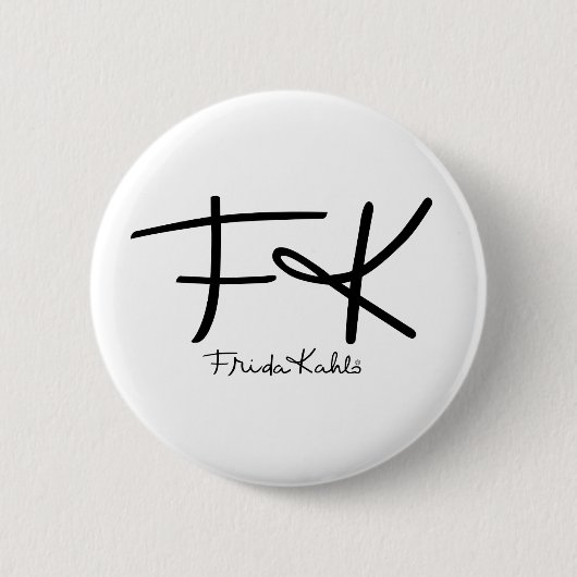 Frida Kahlo | Vintage Floral Button (Vorderseite)
