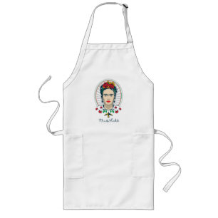 Frida Kahlo Vintage Floral Lange Schürze