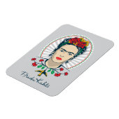 Frida Kahlo Vintage Floral Magnet (Linke Seite)