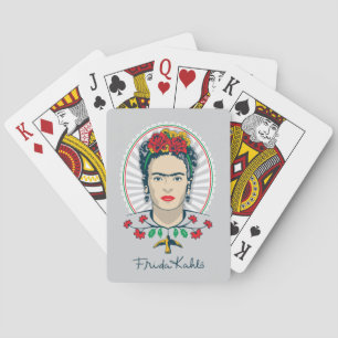 Frida Kahlo Vintage Floral Spielkarten