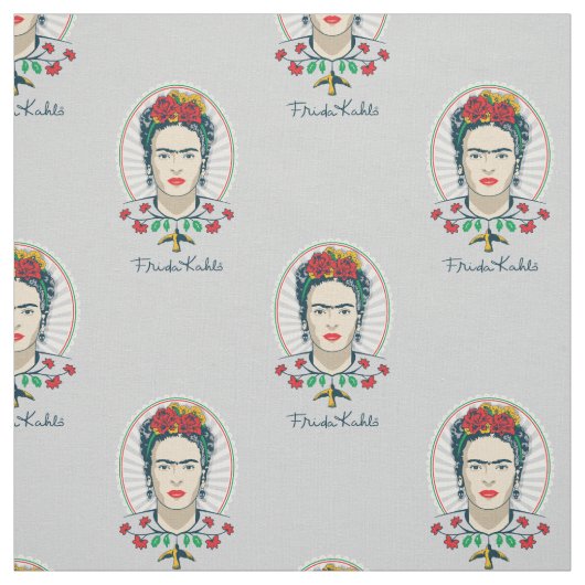 Frida Kahlo | Vintage Floral Stoff (Muster)