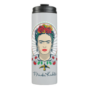 Frida Kahlo Vintage Floral Thermosbecher